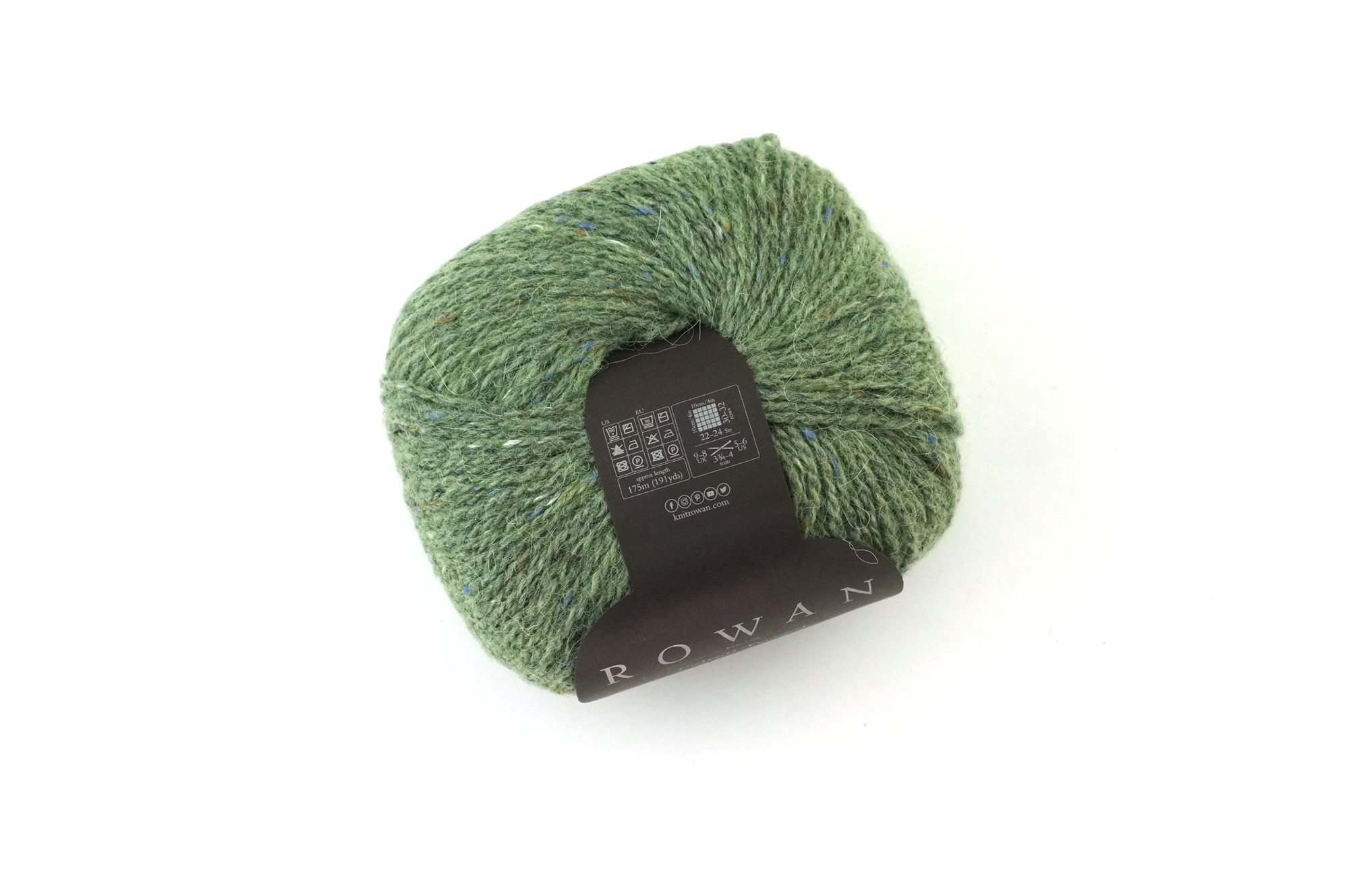 Rowan Felted Tweed Celadon 184, medium celadon green, merino, alpaca, viscose knitting yarn