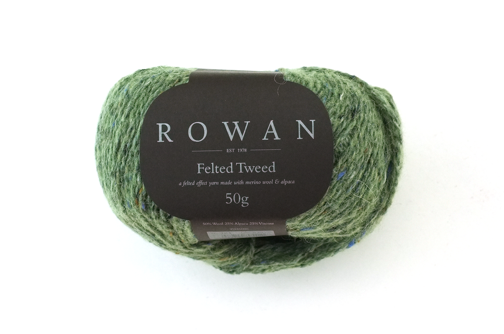 Rowan Felted Tweed Celadon 184, medium celadon green, merino, alpaca, viscose knitting yarn from Purple Sage Yarns