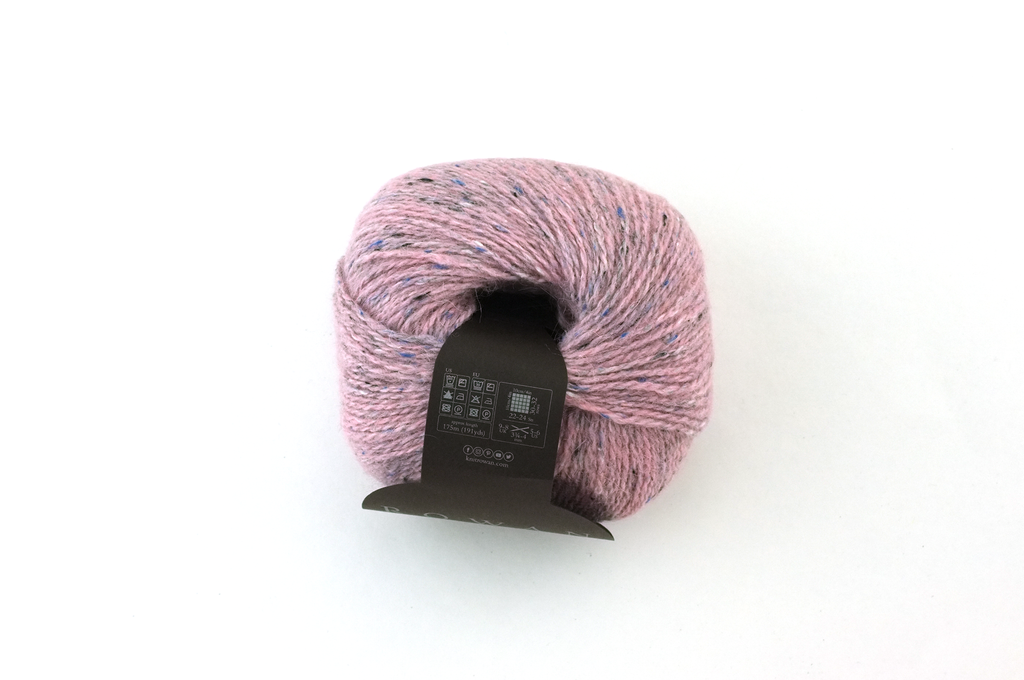 Rowan Felted Tweed Frozen 185, delicate baby pink, merino, alpaca, viscose knitting yarn from Purple Sage Yarns