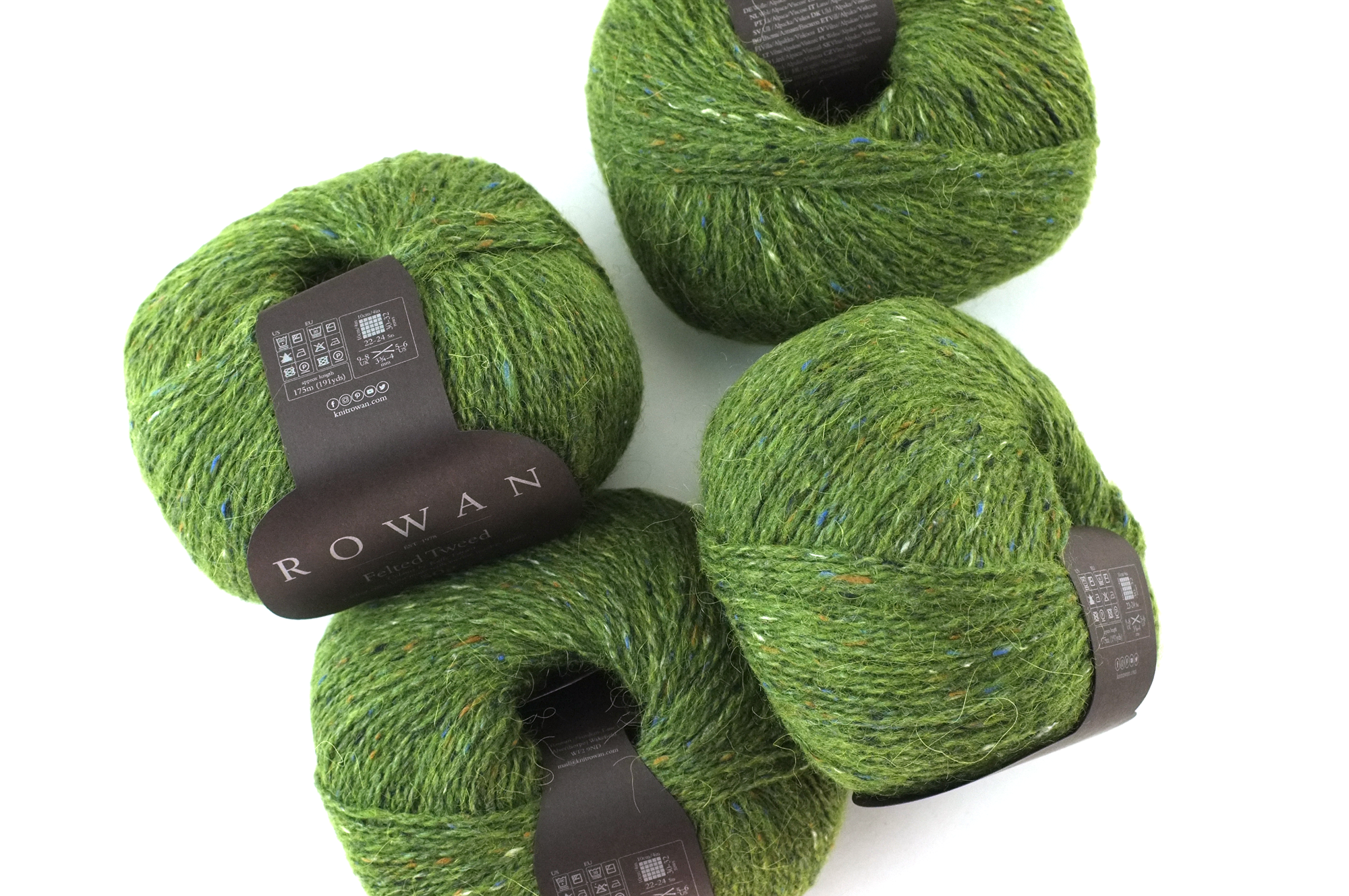 Rowan Felted Tweed Lotus Leaf 205, medium shade leafy green tweed