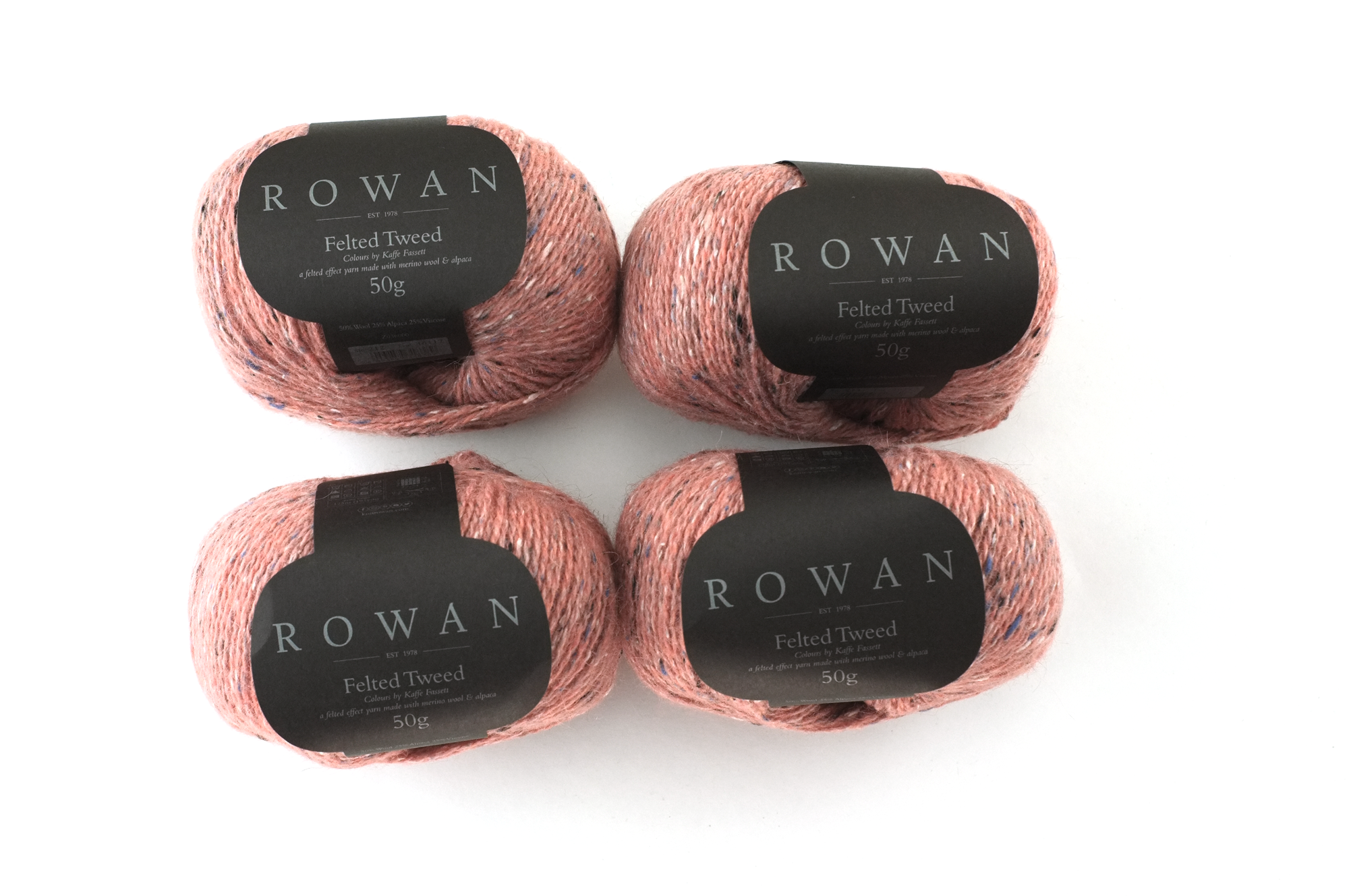 Rowan Felted Tweed Peach 212, medium peach shade, merino, alpaca, viscose knitting yarn