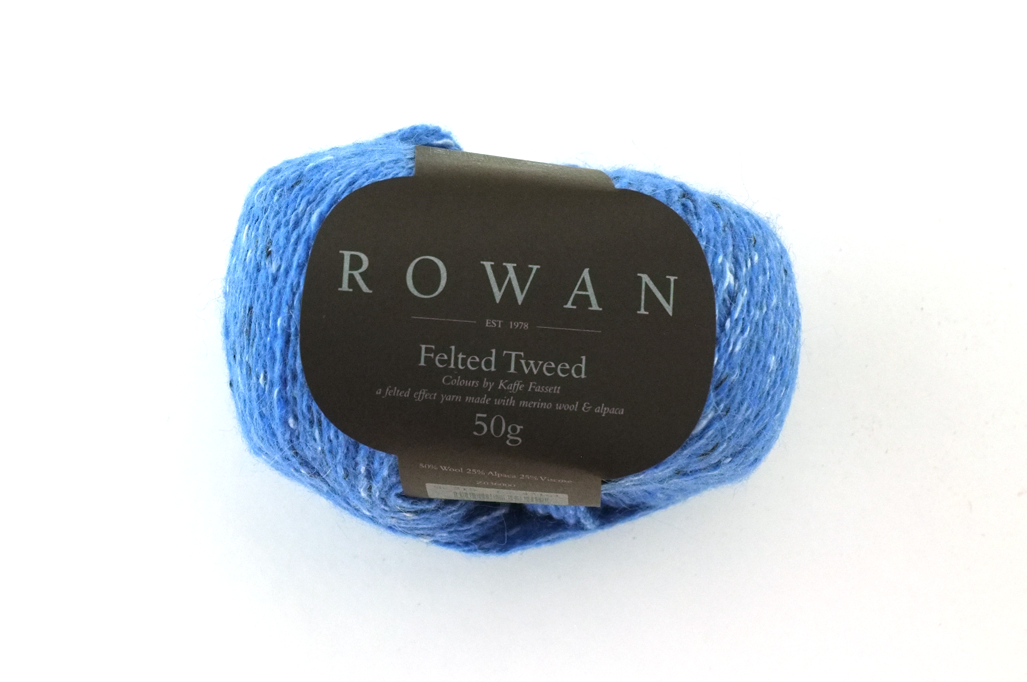 Rowan Felted Tweed Ceil 215, intense sky blue, merino, alpaca, viscose knitting yarn