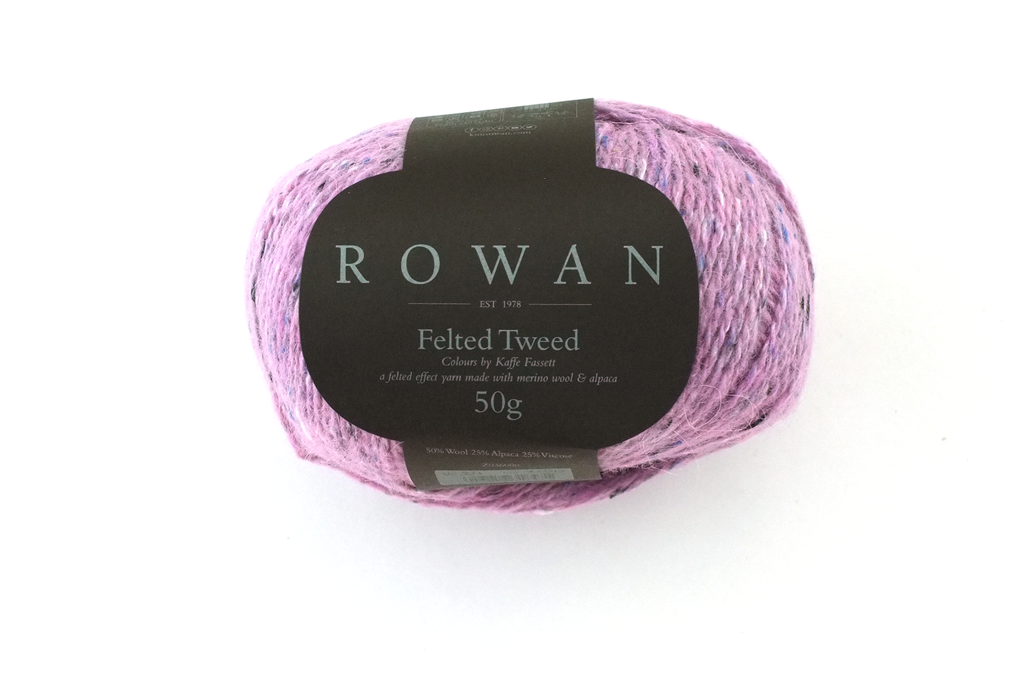 Rowan Felted Tweed Candy Floss 221, bright pink, merino, alpaca, viscose knitting yarn from Purple Sage Yarns