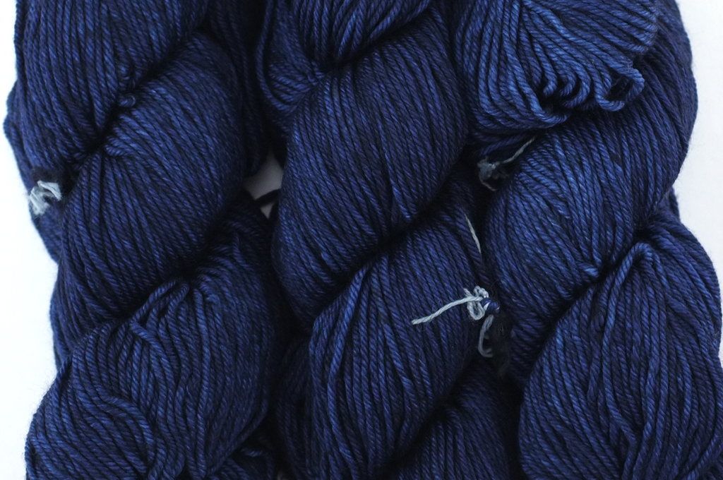 Malabrigo Rios in color Paris Night, Worsted Weight Superwash Merino Wool Knitting Yarn, deep navy, #052 - Purple Sage Yarns