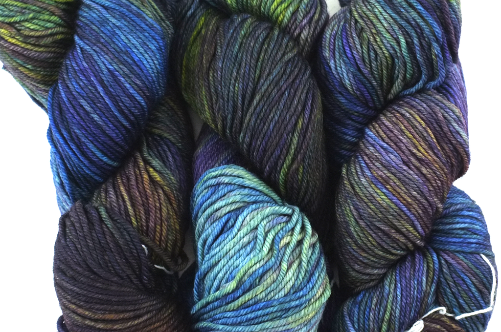 Malabrigo Rios in color Candombe, merino wool worsted weight knitting yarn, violet, bronze, #870 - Purple Sage Yarns