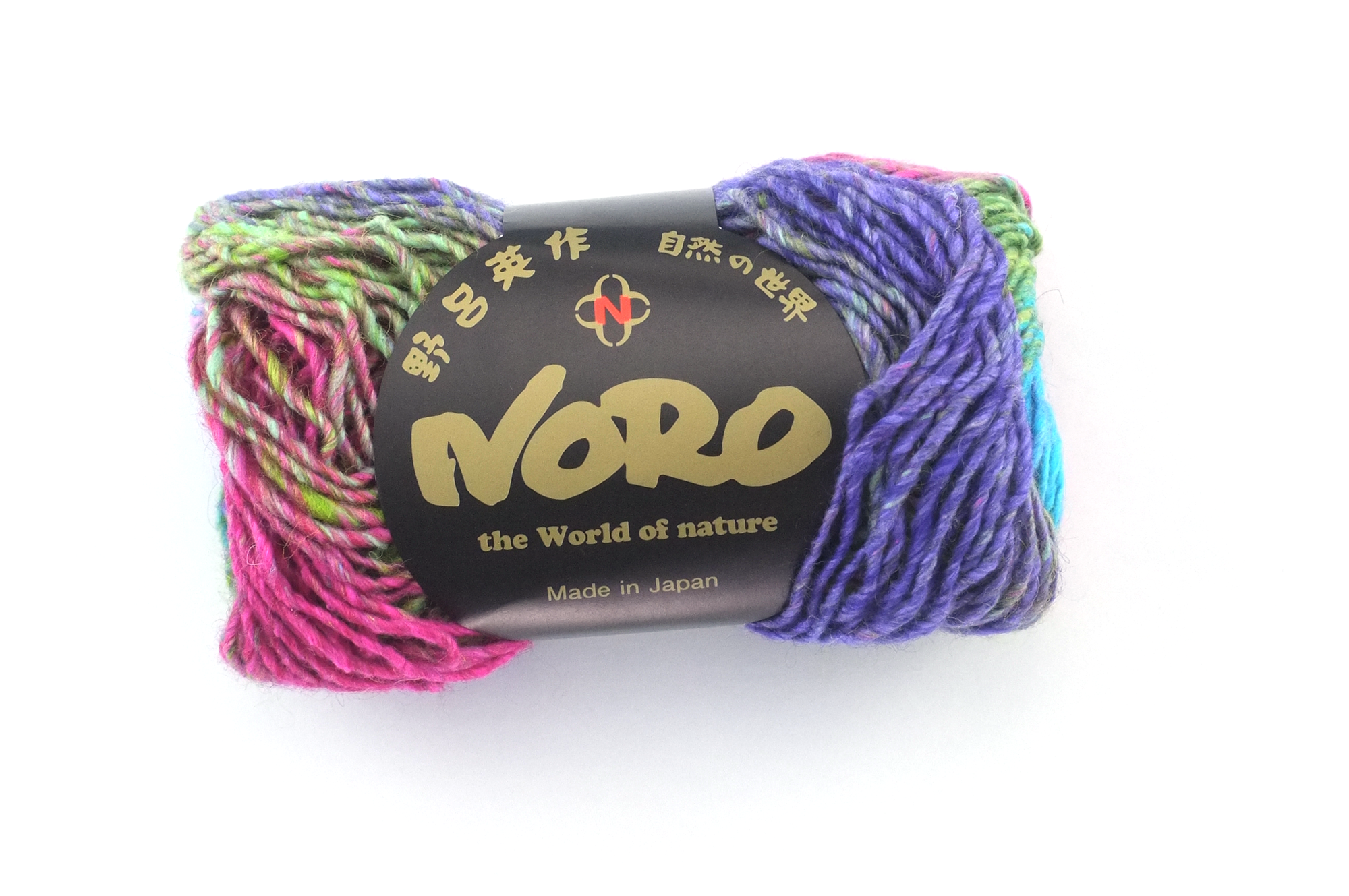 Noro Silk Garden Color 87, Silk Mohair Wool Aran Weight Knitting Yarn, rainbow pinks, reds, green, yellow