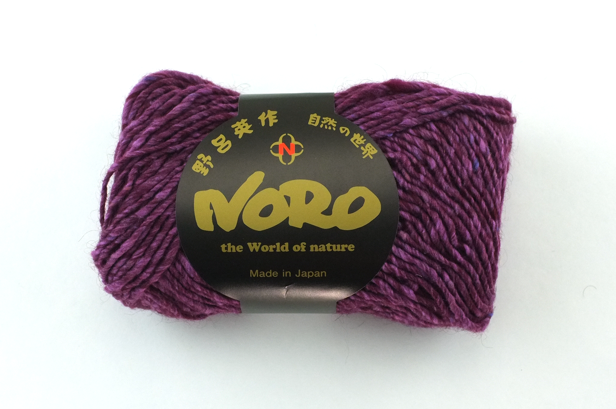 Noro Silk Garden Solo Color 8 Isumi, Silk Mohair Wool Aran Weight Knitting Yarn, dark magenta