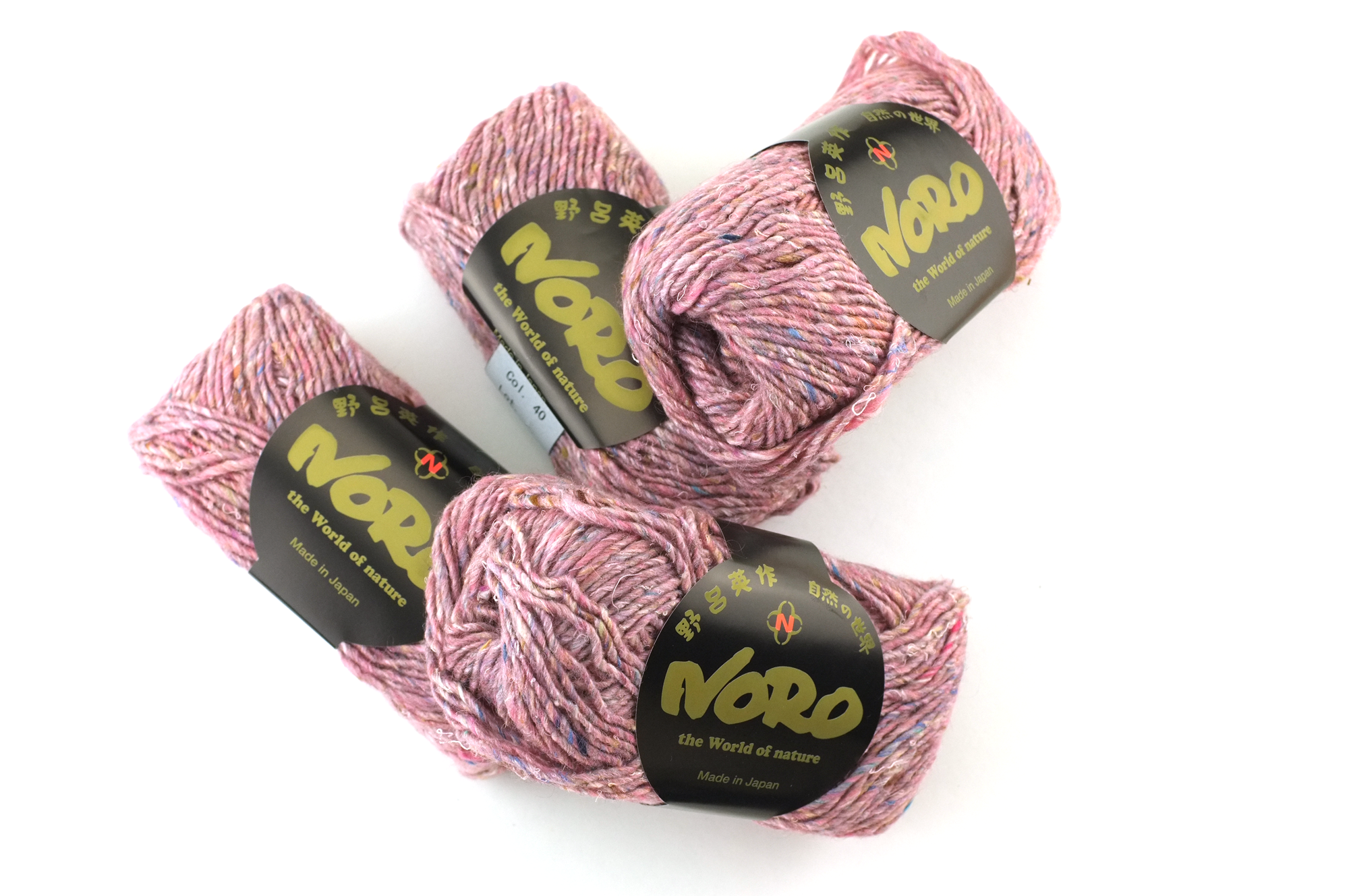 Noro Silk Garden Solo Color 40 Oyabe , Silk Mohair Wool Aran Weight Knitting Yarn, semi-solid, pink