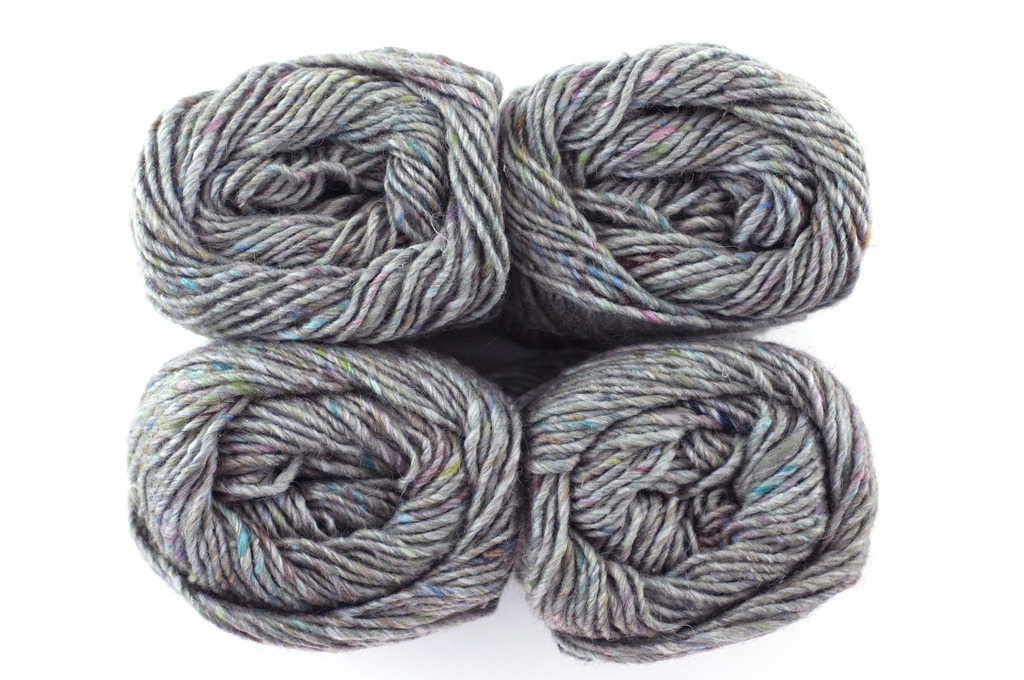 Noro Silk Garden Solo Color 68 Shiroi, Silk Mohair Wool Aran Weight Knitting Yarn, soft medium gray from Purple Sage Yarns