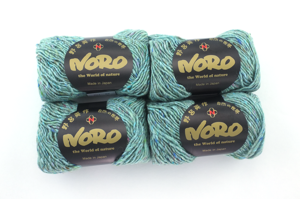 Noro Silk Garden Solo Color 89 Kōnan, Silk Mohair Wool Aran Weight Knitting Yarn, aqua from Purple Sage Yarns