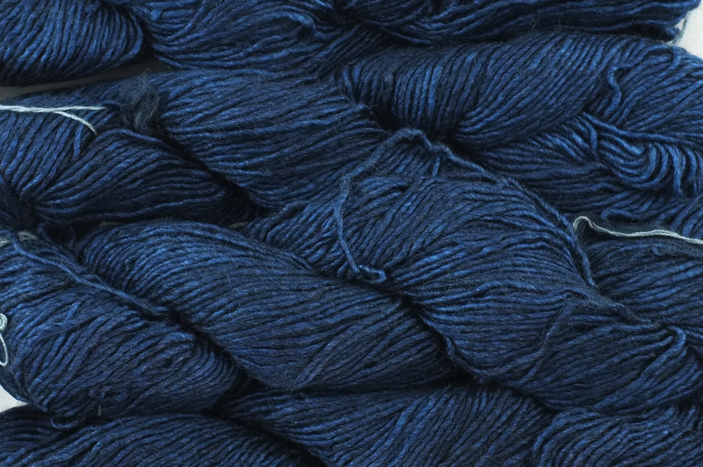 Malabrigo Silky Merino in color Azul Profundo, DK Weight Silk and Merino Wool Knitting Yarn, deep ultramarine blue, #150 - Purple Sage Yarns