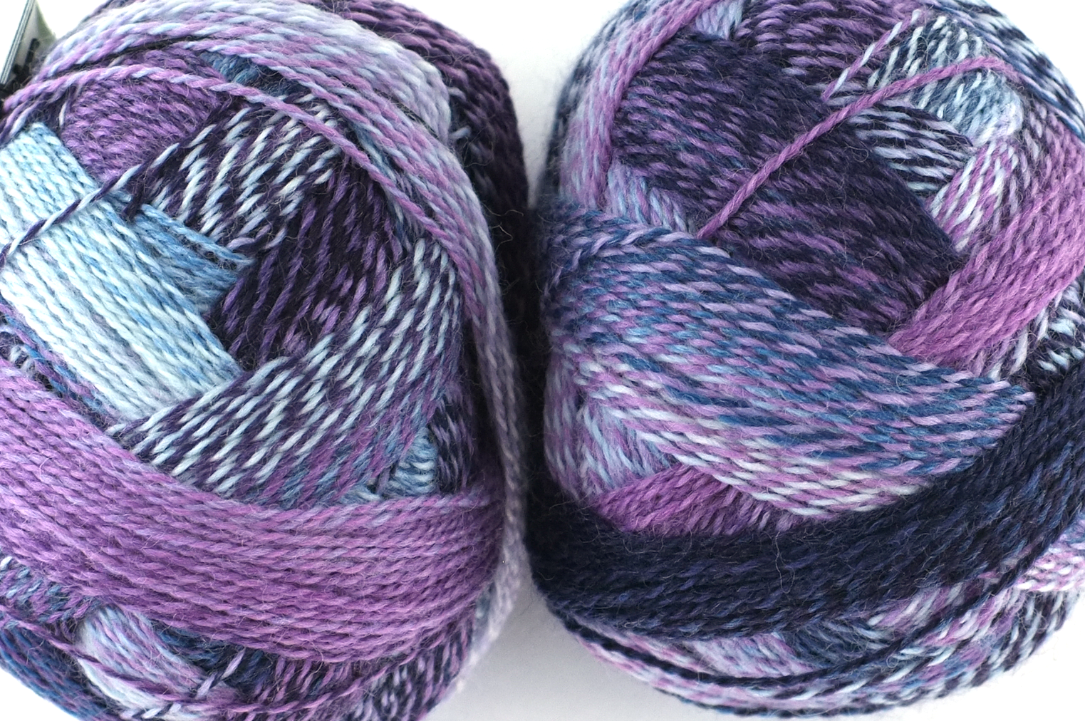 Crazy Zauberball, self striping sock yarn, color 1699 Lilac Scent, fingering weight yarn, purples