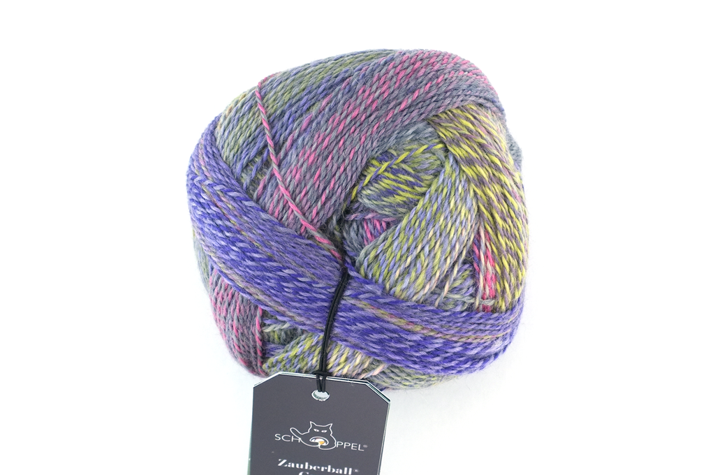Crazy Zauberball, self striping sock yarn, color 2514, Secret Council, fingering weight yarn, purple, pink